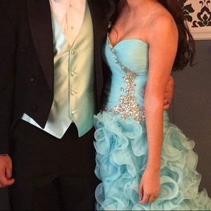 Light blue prom dress
